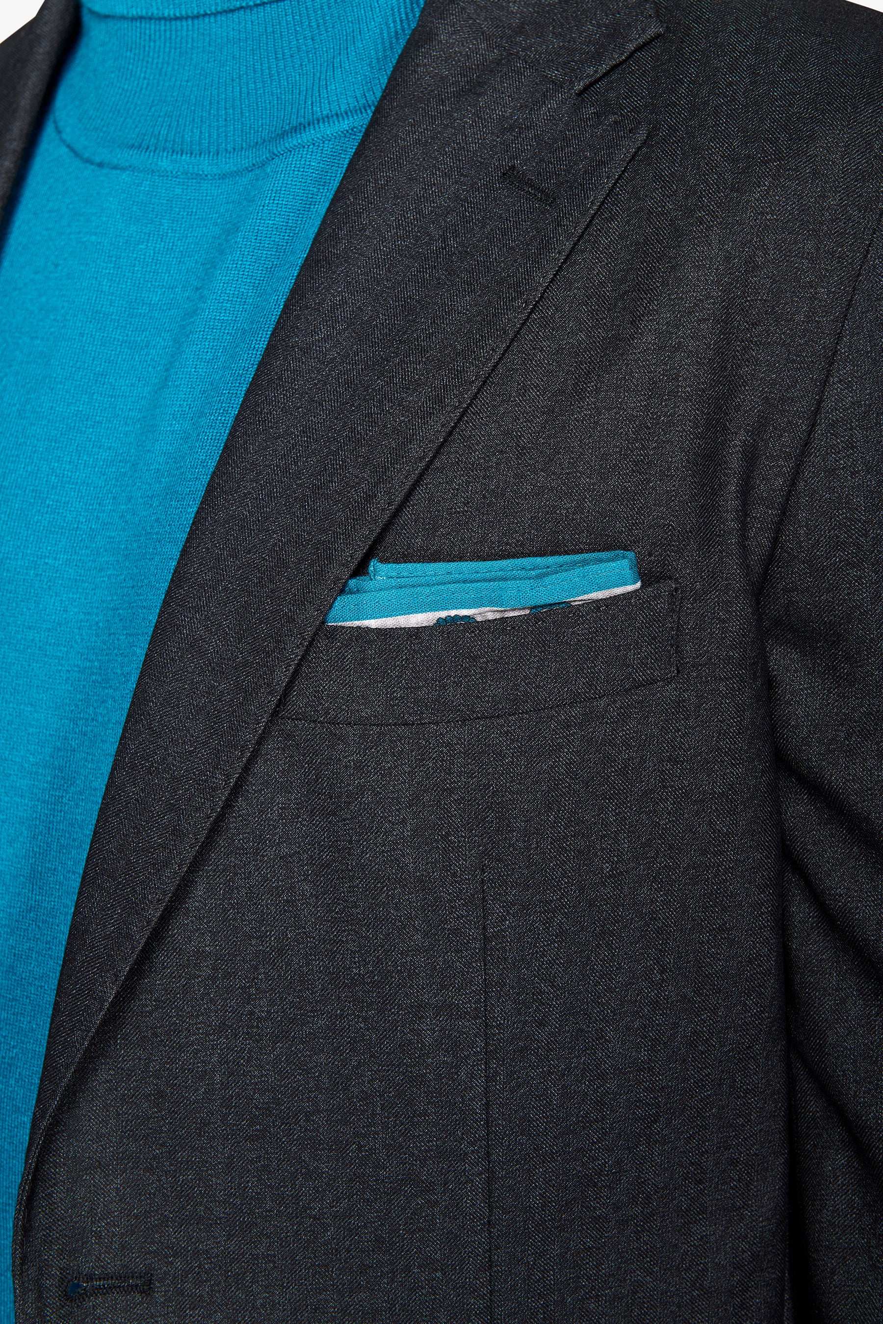 Giacca da abito twill melange nero-Dan John