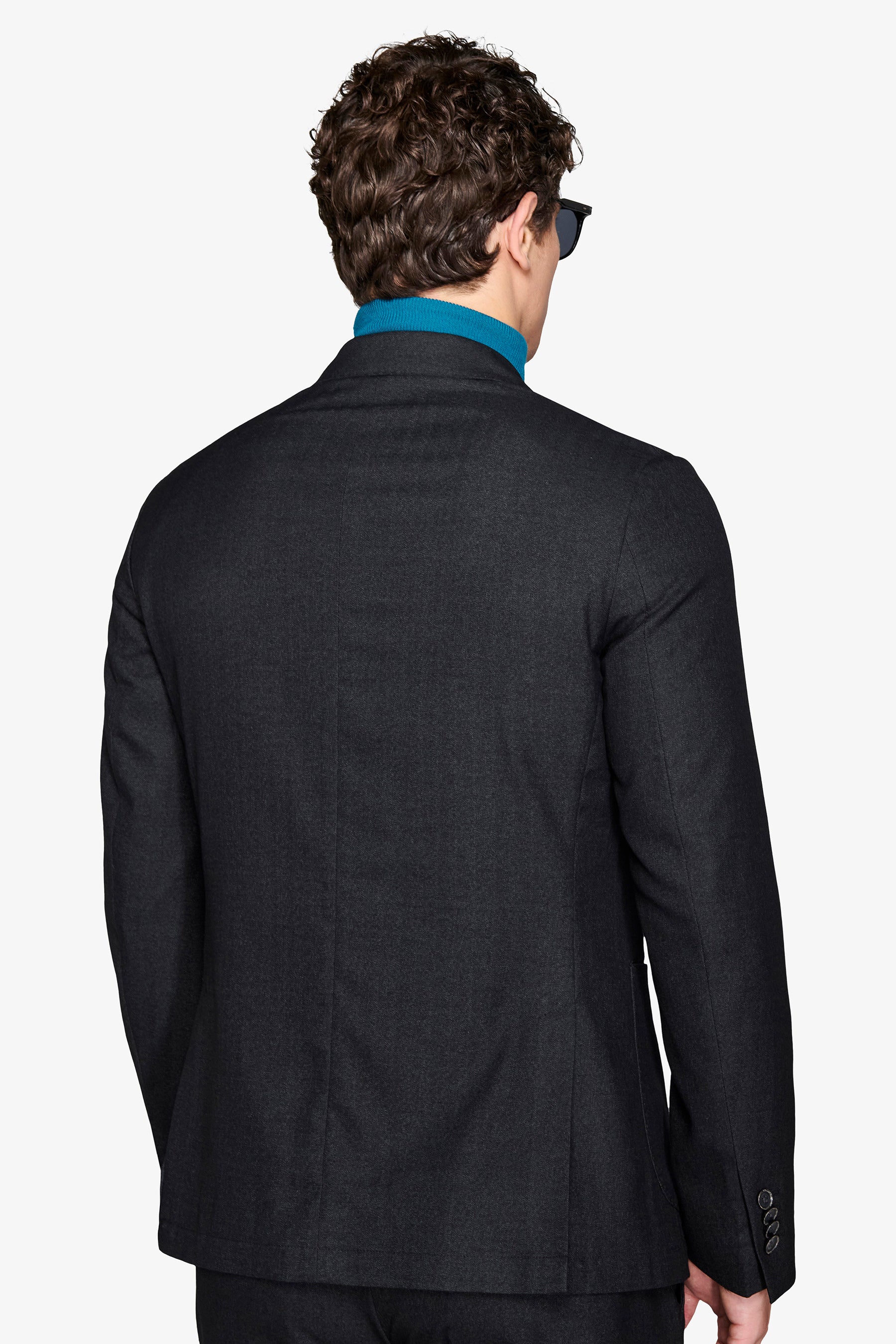 Giacca da abito twill melange nero-Dan John