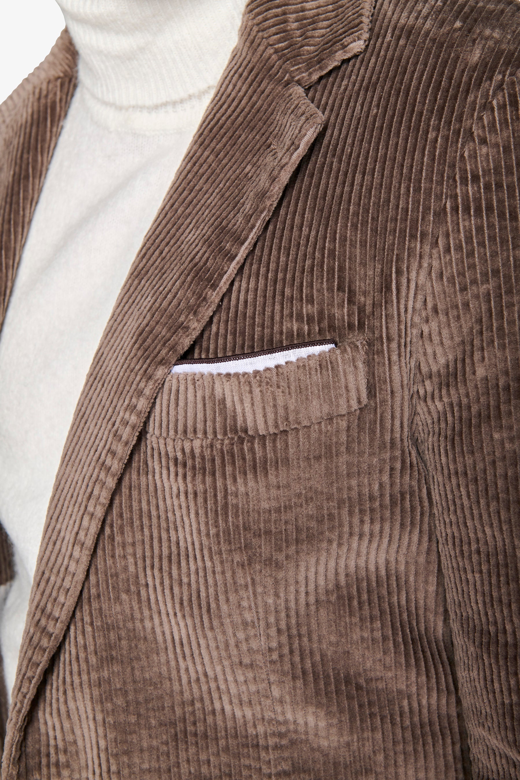 Giacca da abito in velluto tortora-Dan John