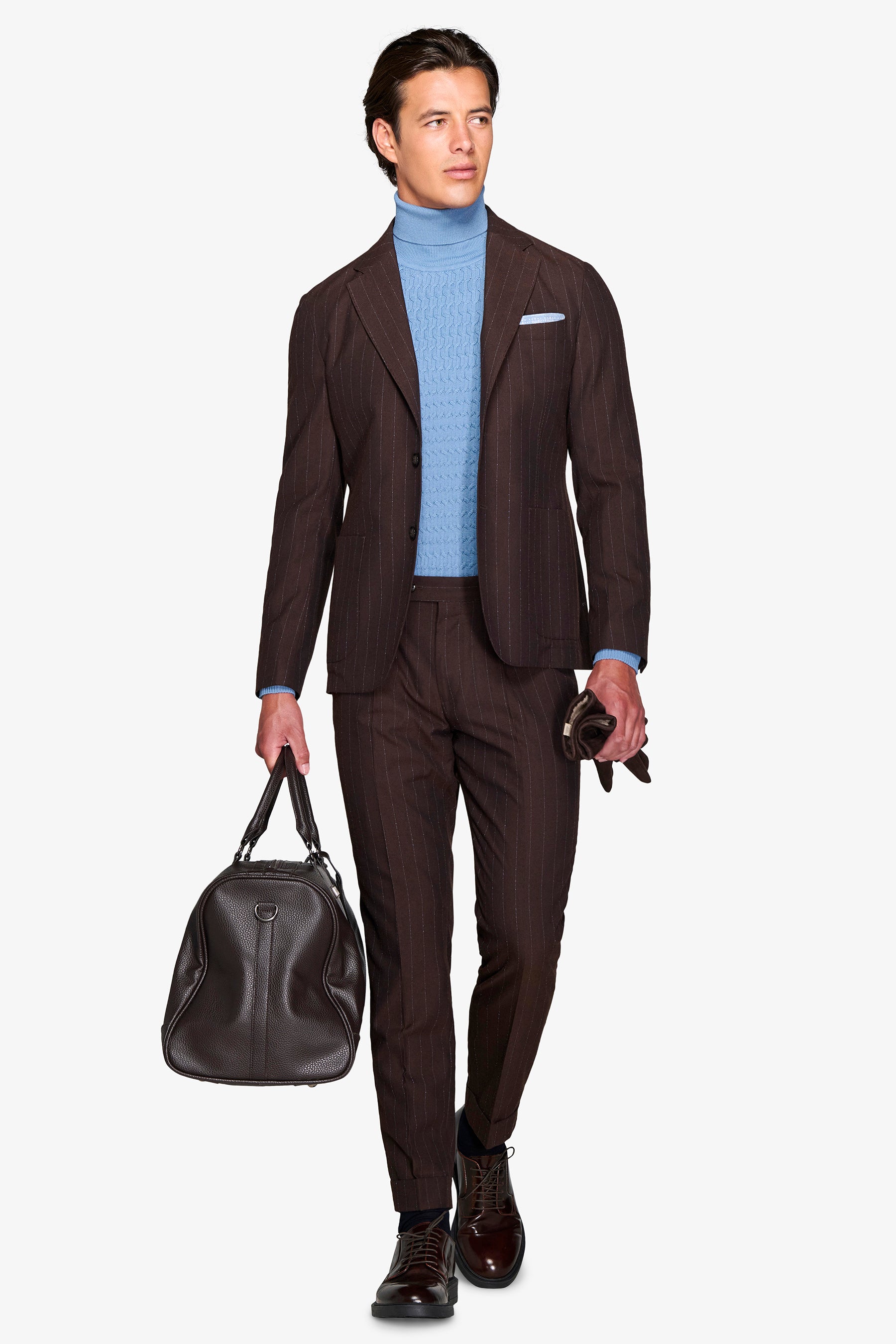 Abito gessato "Royal Mile" misto lana-Dan John