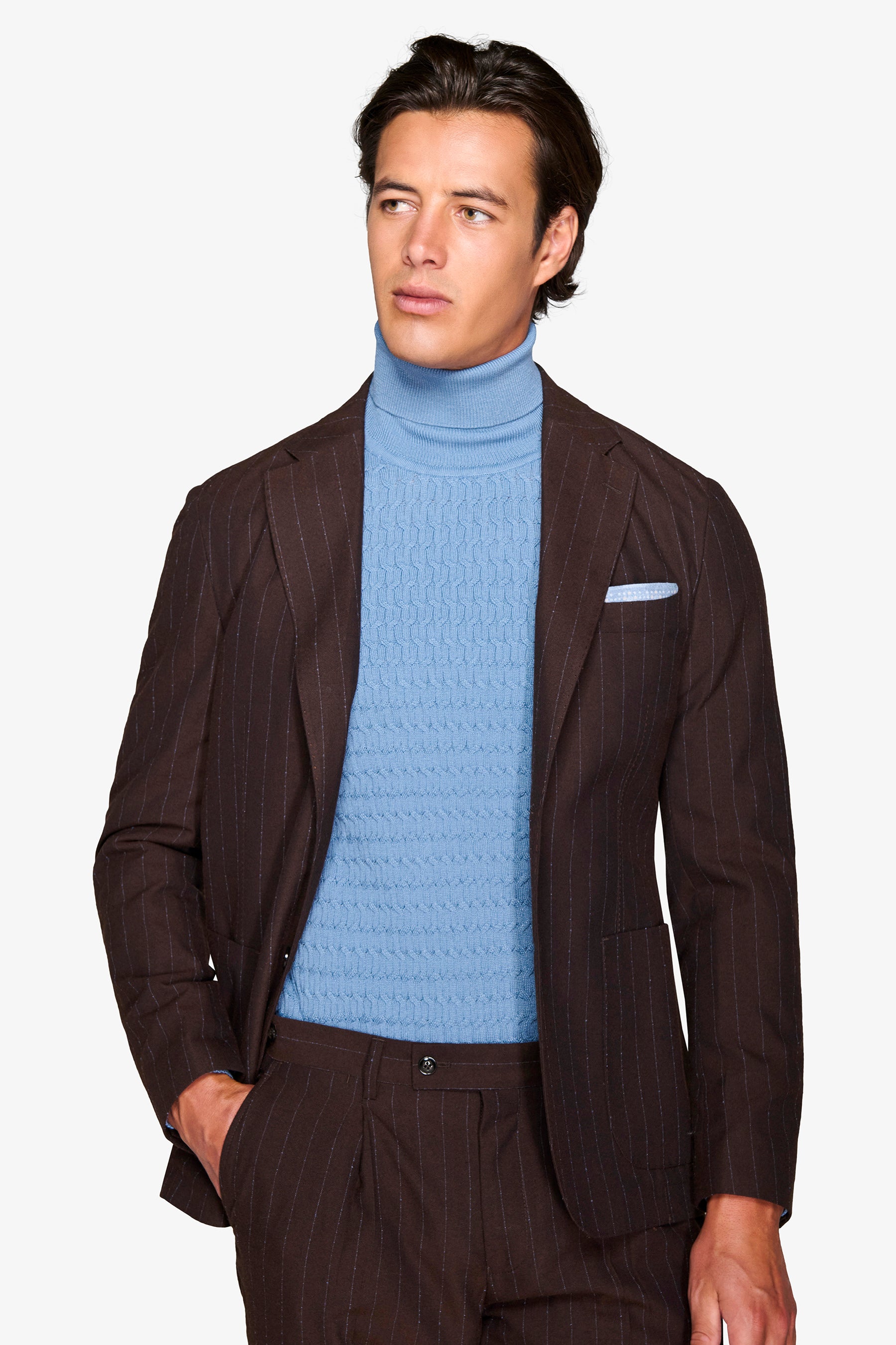 Abito gessato "Royal Mile" misto lana-Dan John