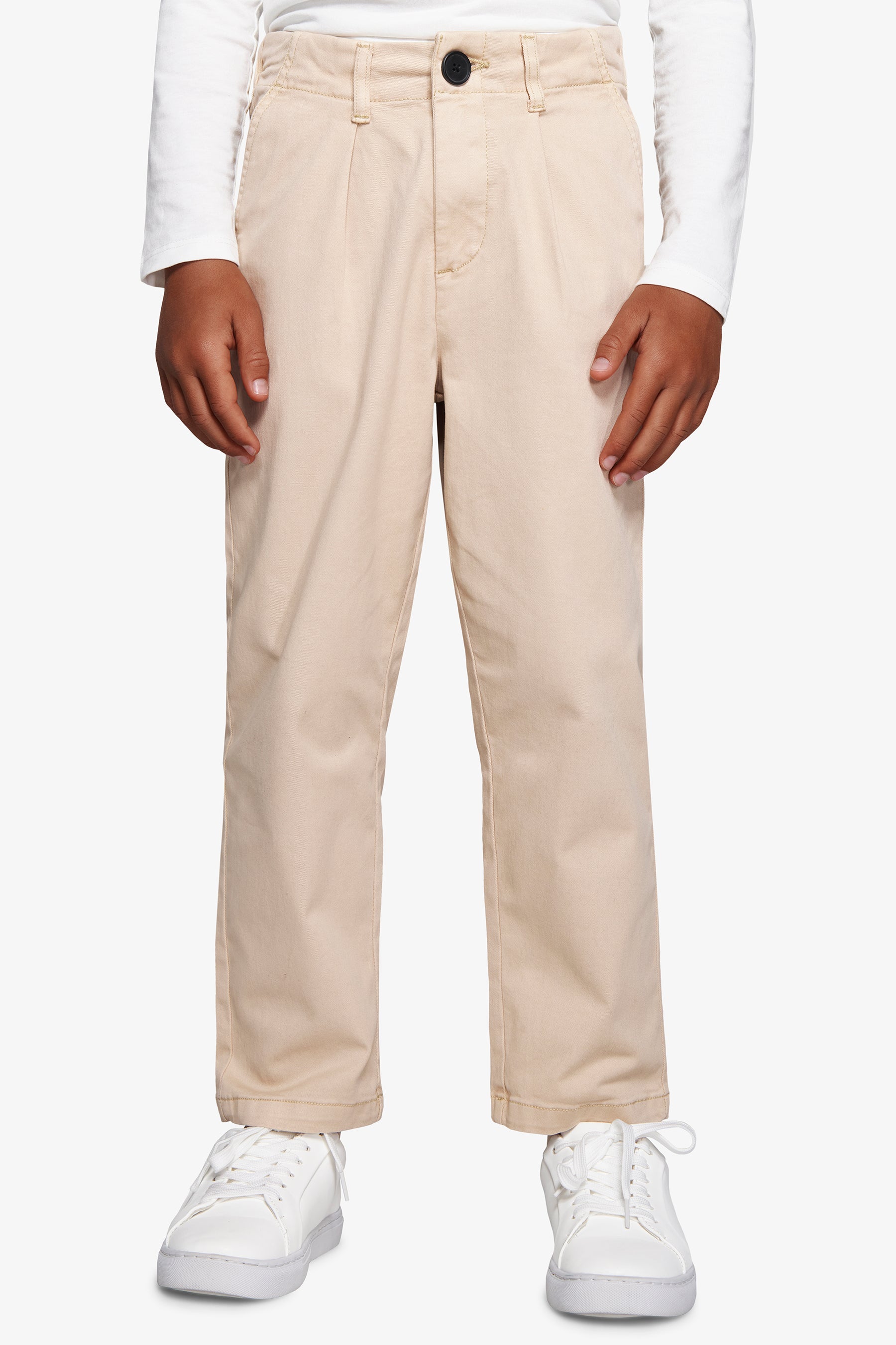 Pantalón con cordón en la cintura chino arena Kids