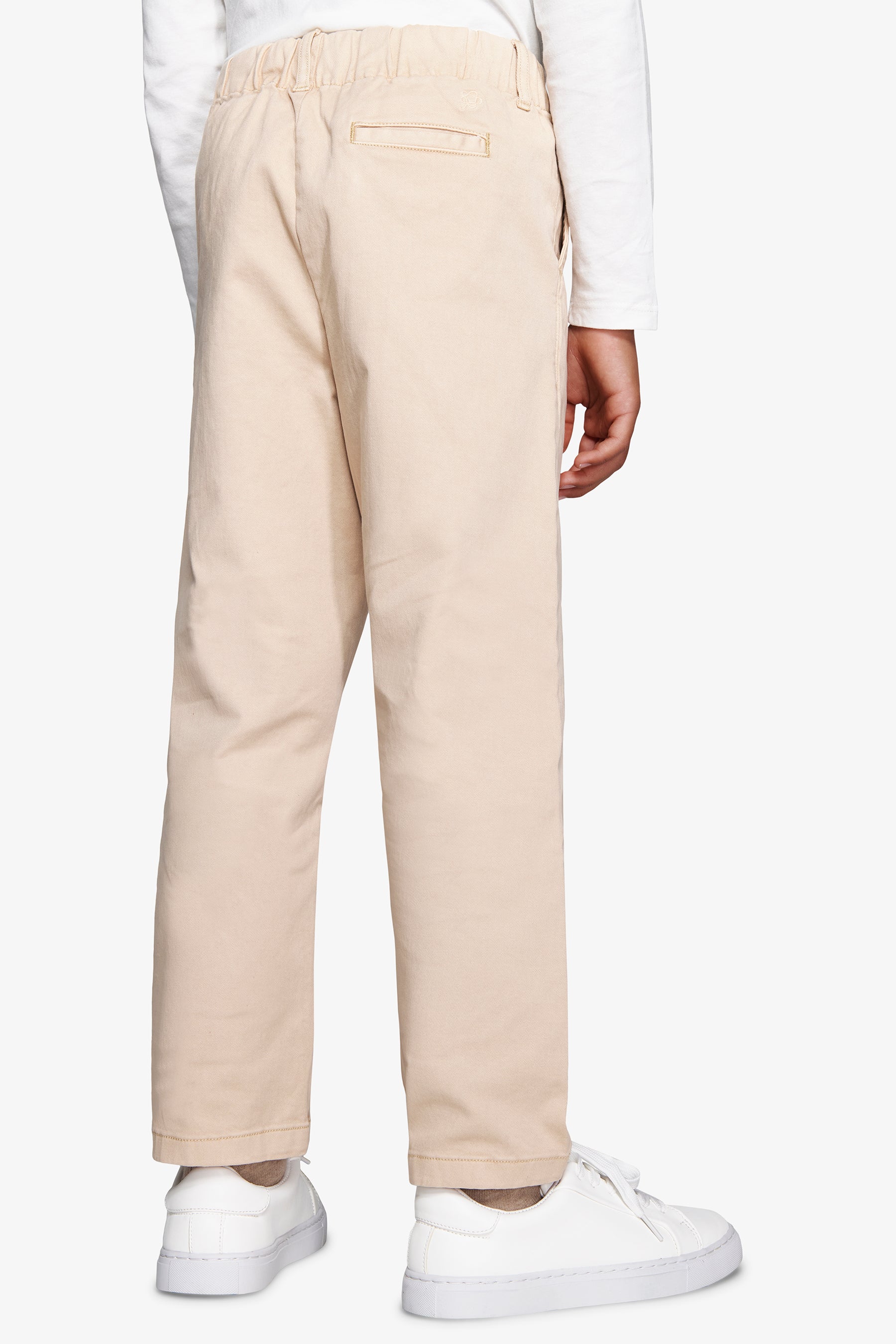 Pantalón con cordón en la cintura chino arena Kids