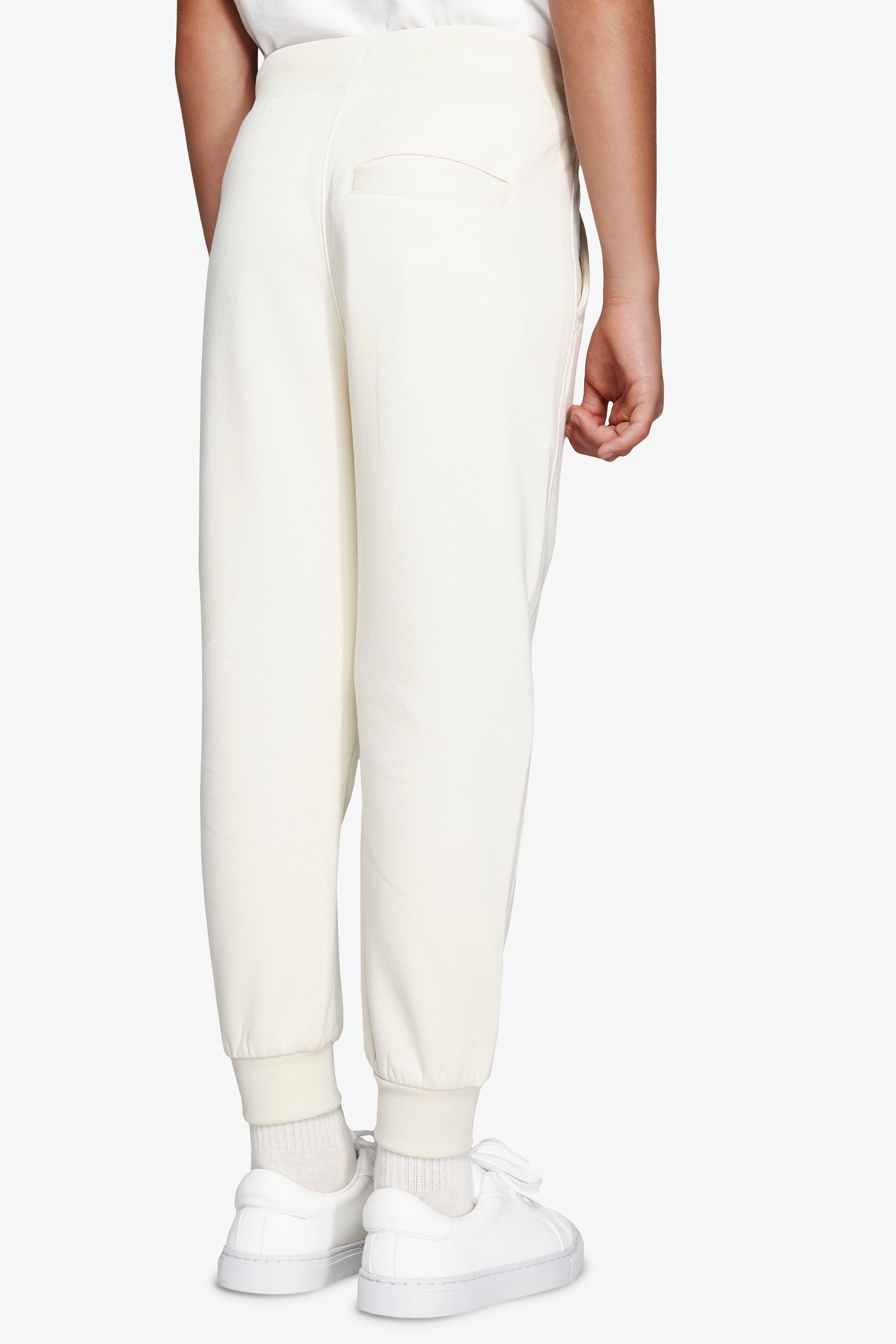 Pantalón de felpa basic blanco roto Kids