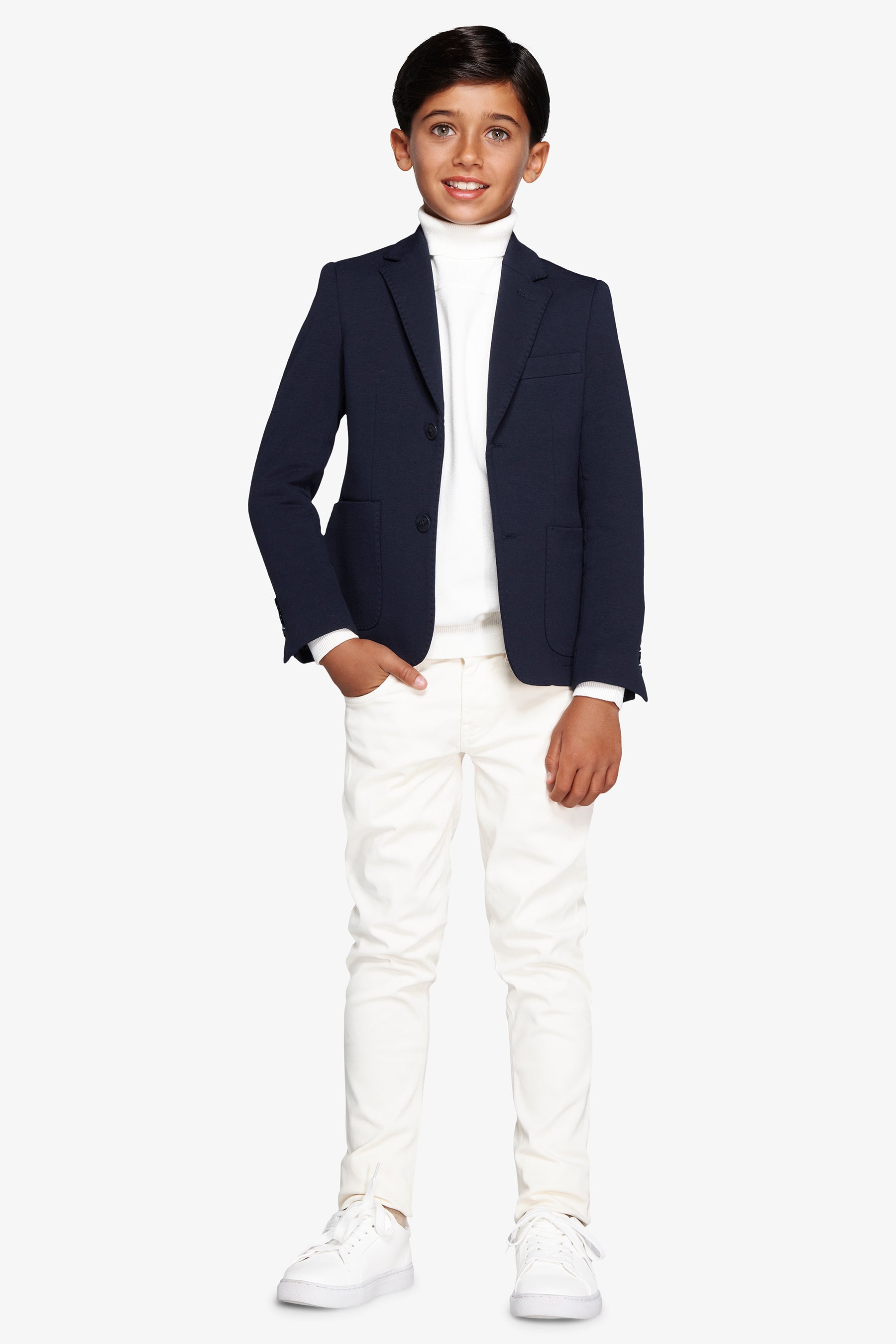 Americana de punto azul Kids