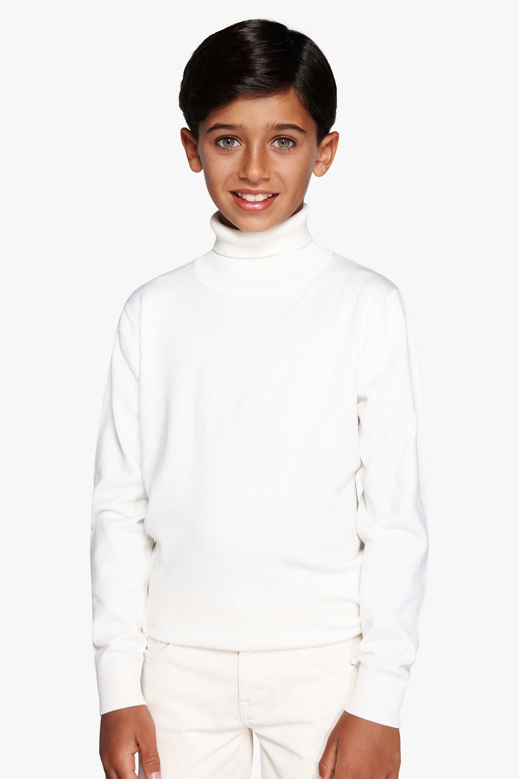 Jersey de cuello alto basic blanco roto Kids