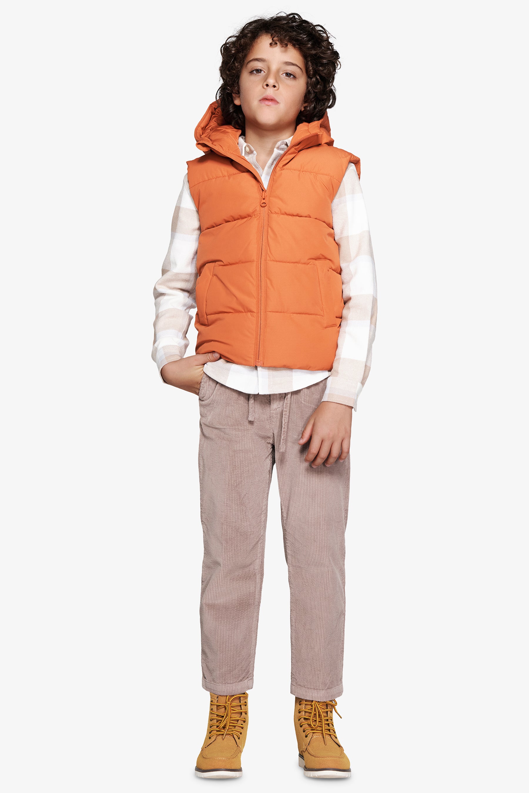 Chaleco clásico acolchado naranja Kids