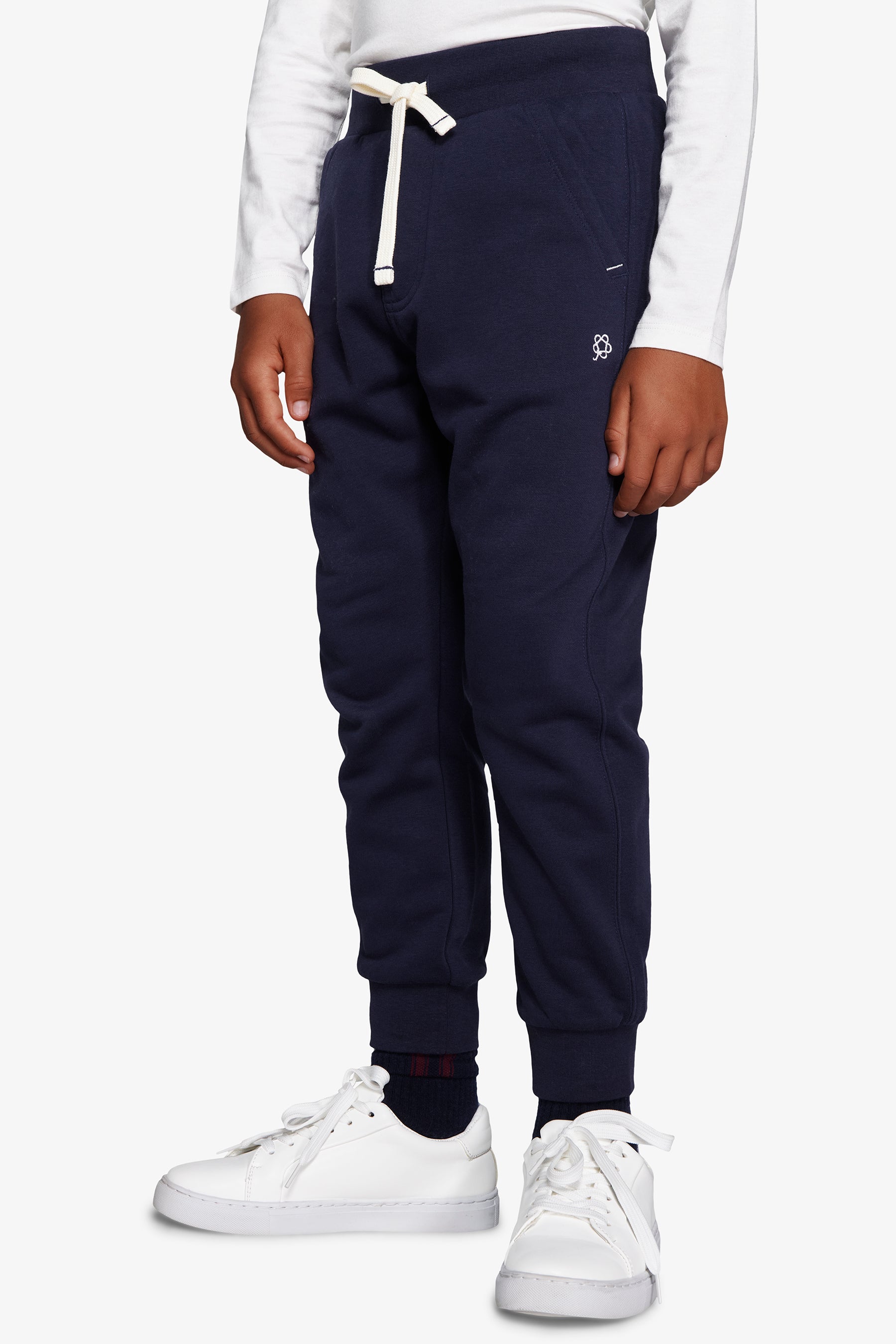 Pantalón de felpa basic azul Kids