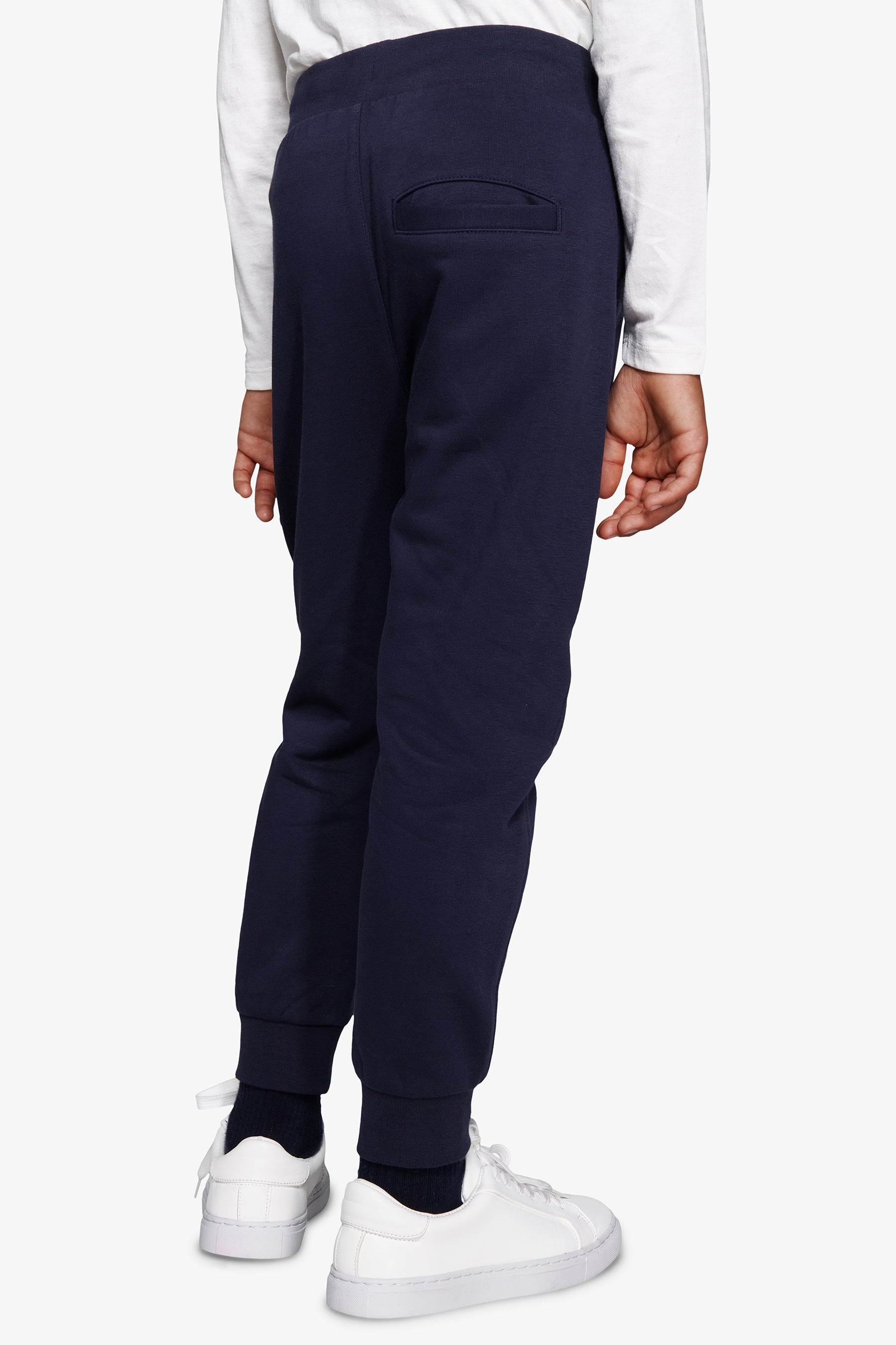 Pantalón de felpa basic azul Kids