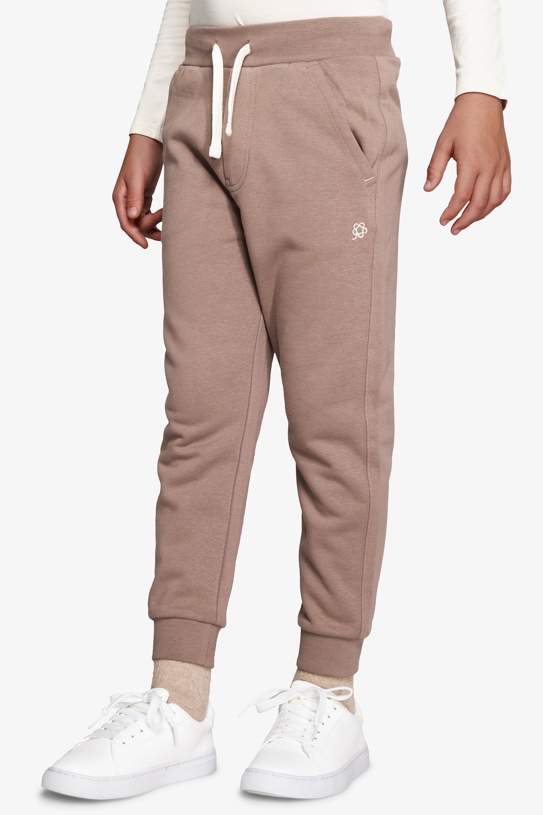 Pantalón de felpa basic gris tórtola Kids