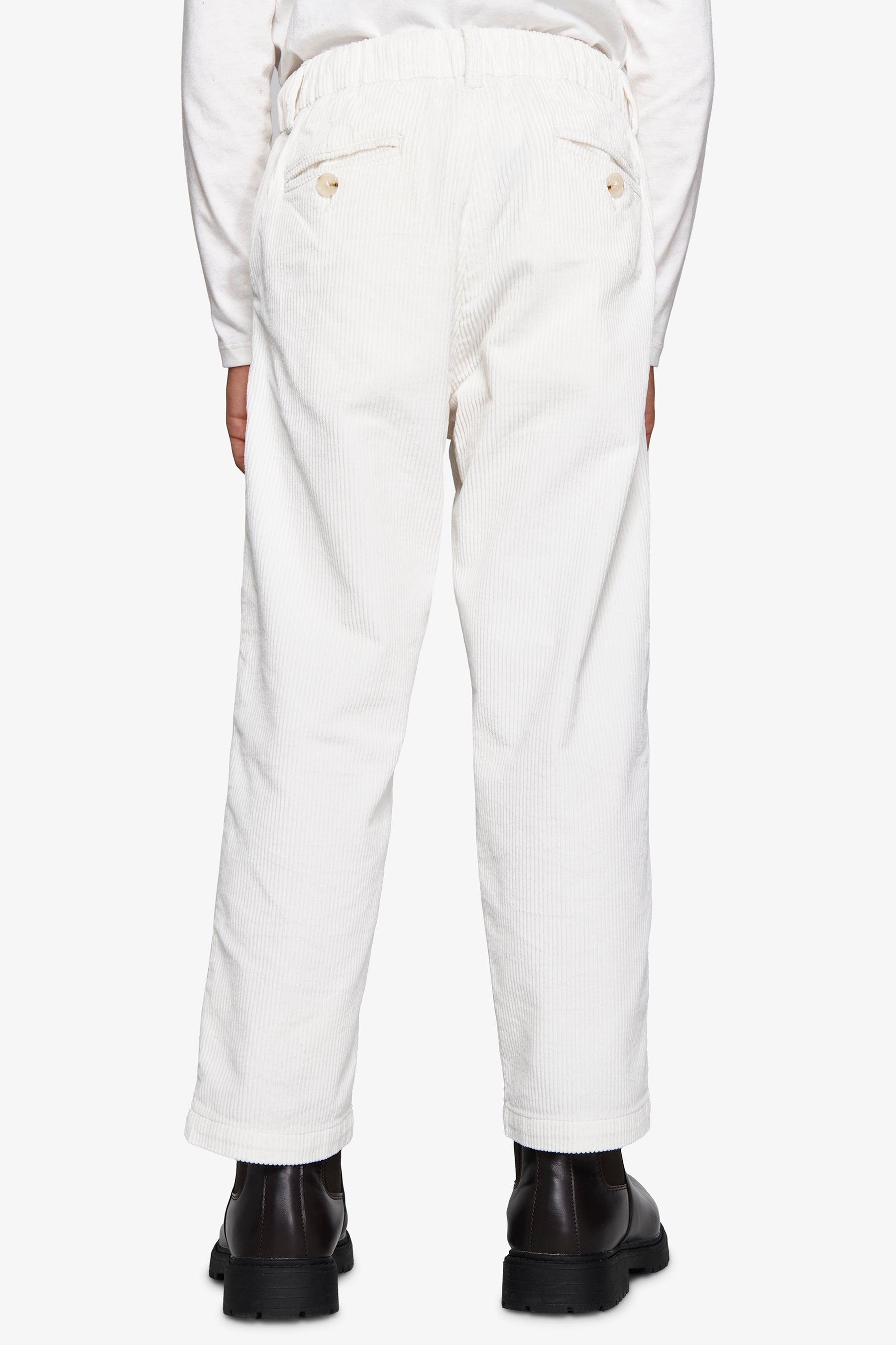 Pantalón de pana blanco roto Kids