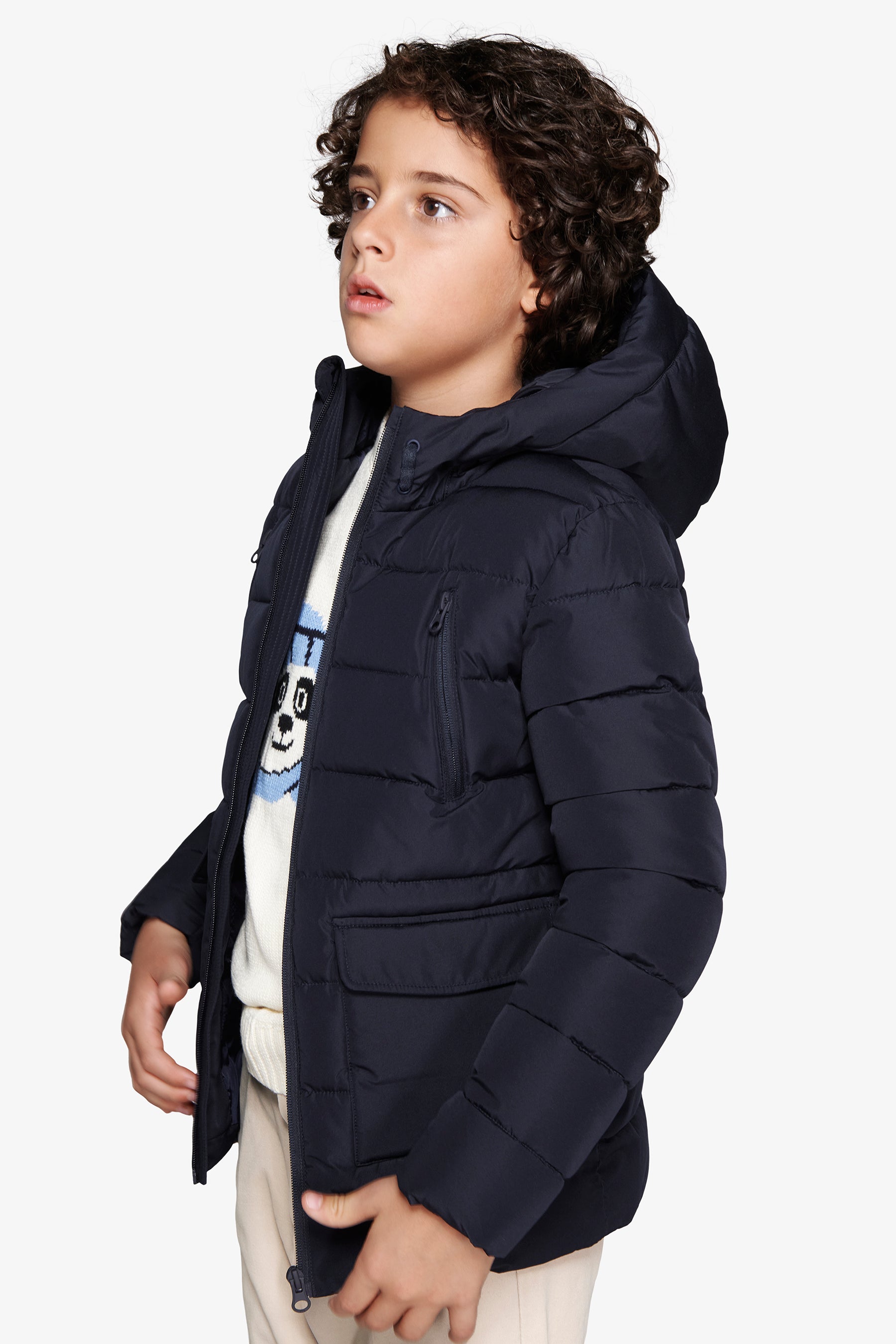 Parka acolchada azul Kids