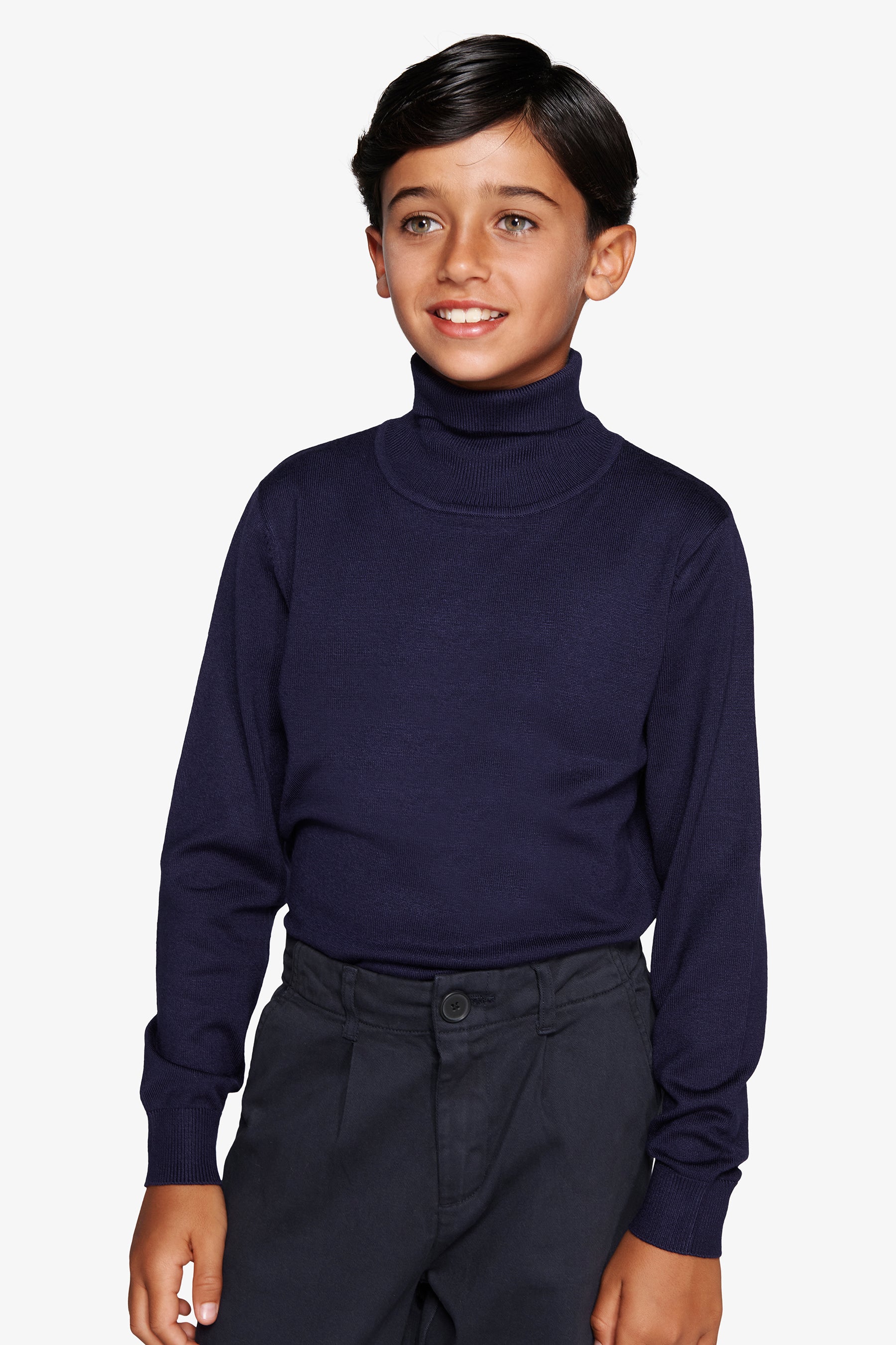 Jersey de cuello alto basic azul Kids