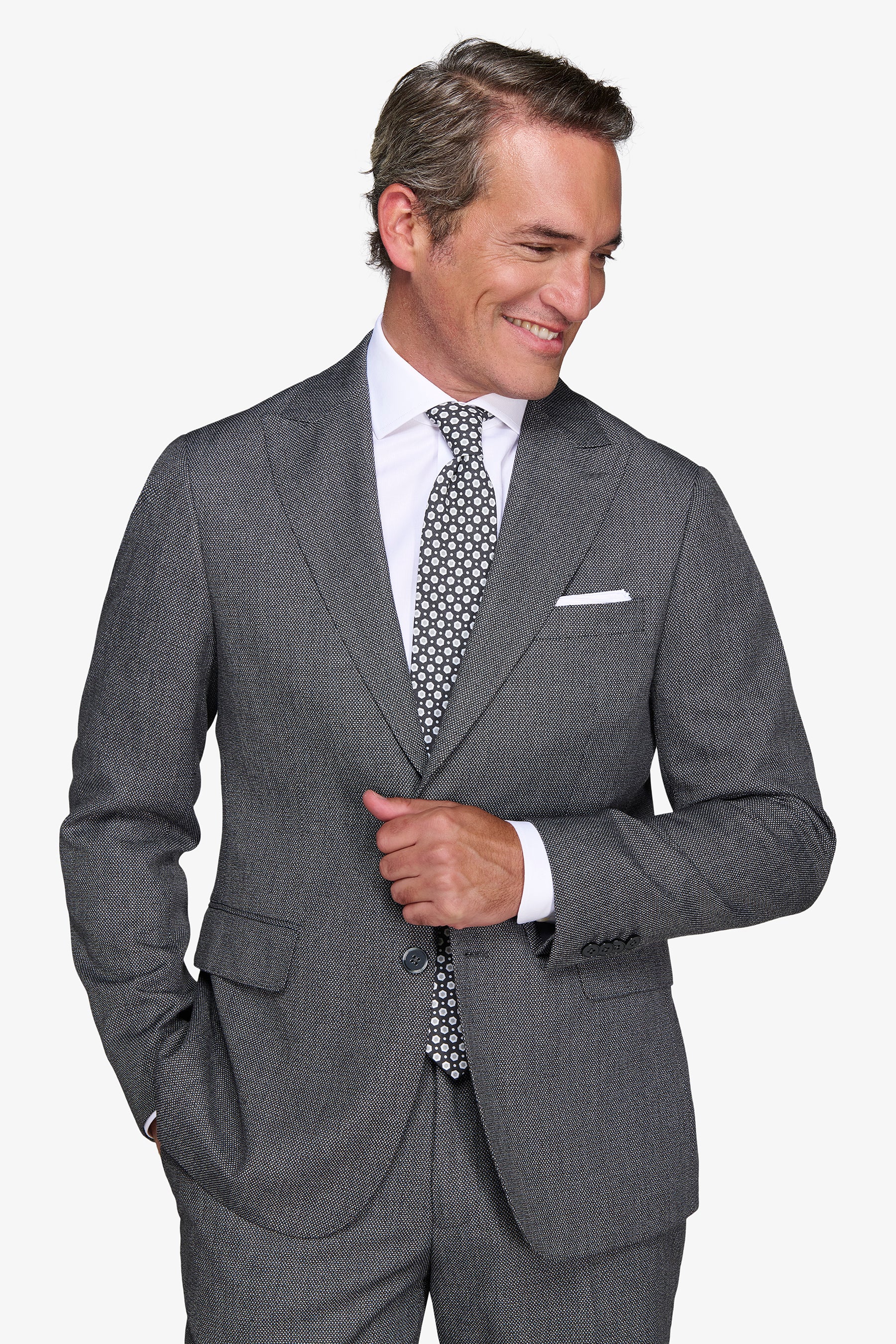 Americana ojo de perdiz antracita