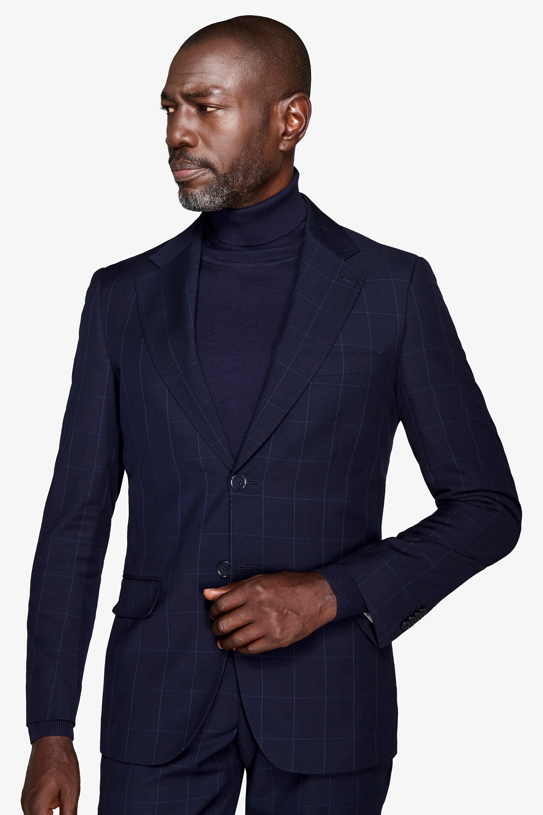 Abito finestrato blu-Dan John