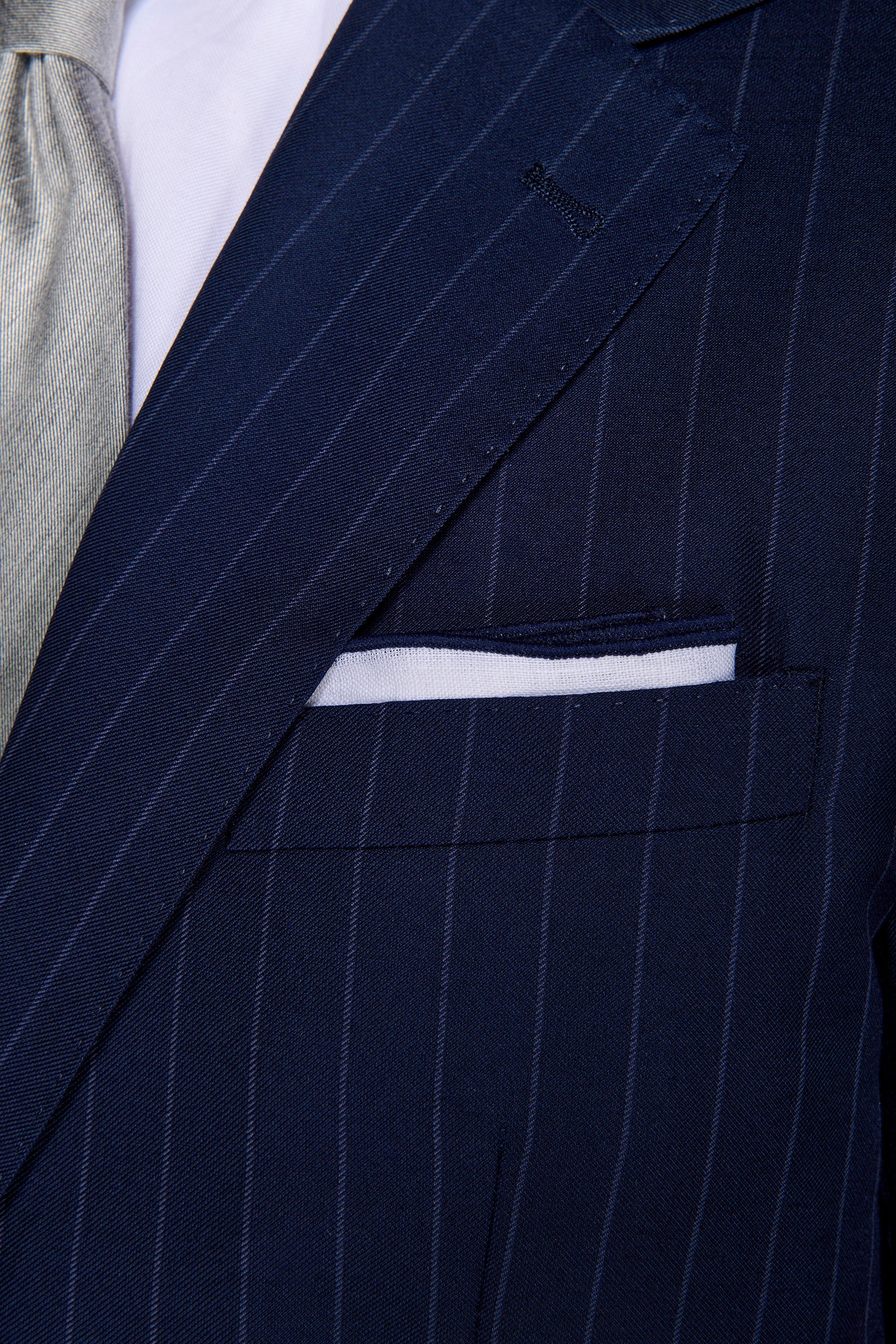 Abito gessato blu regular-Dan John