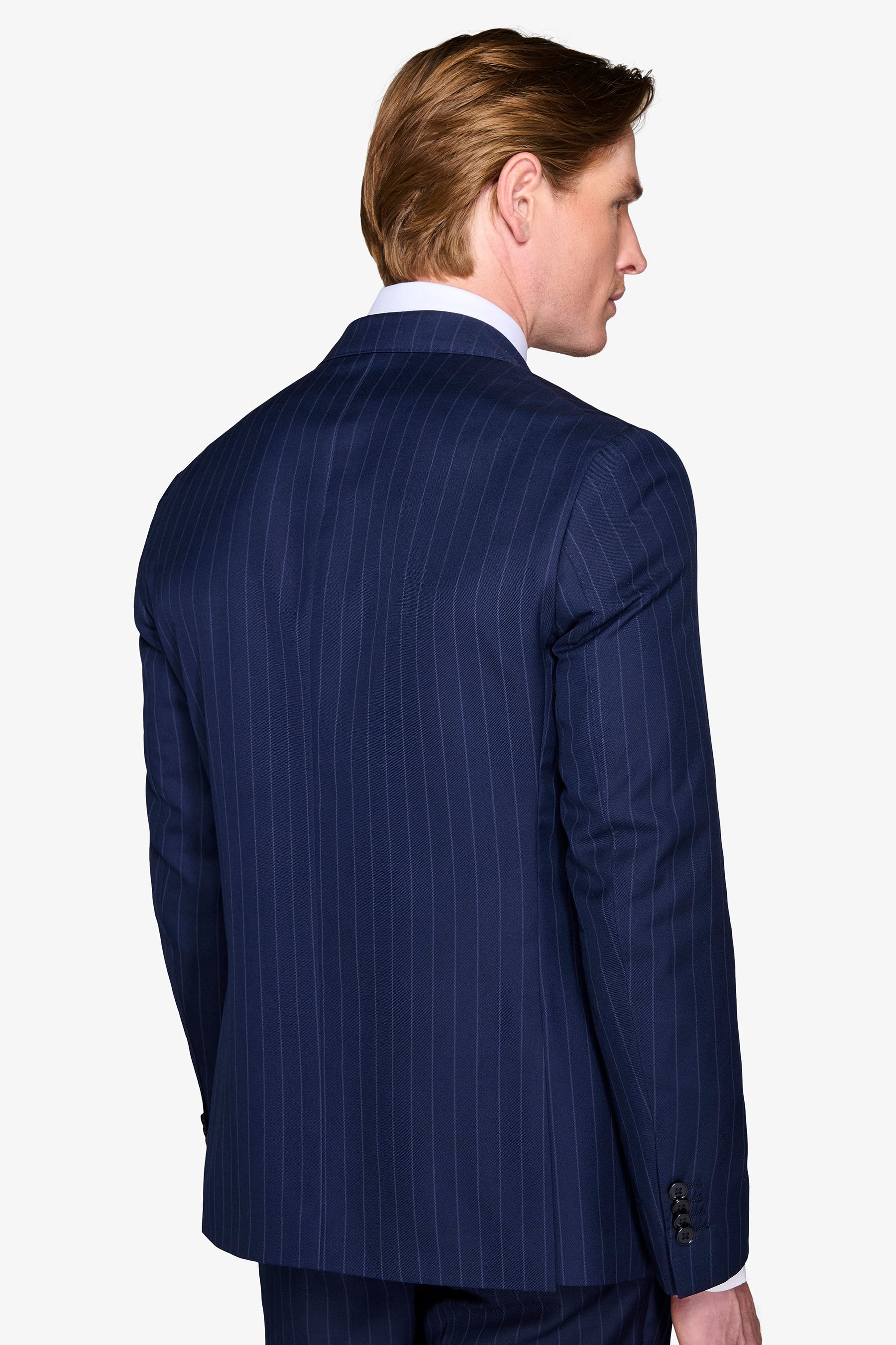 Abito gessato blu regular-Dan John