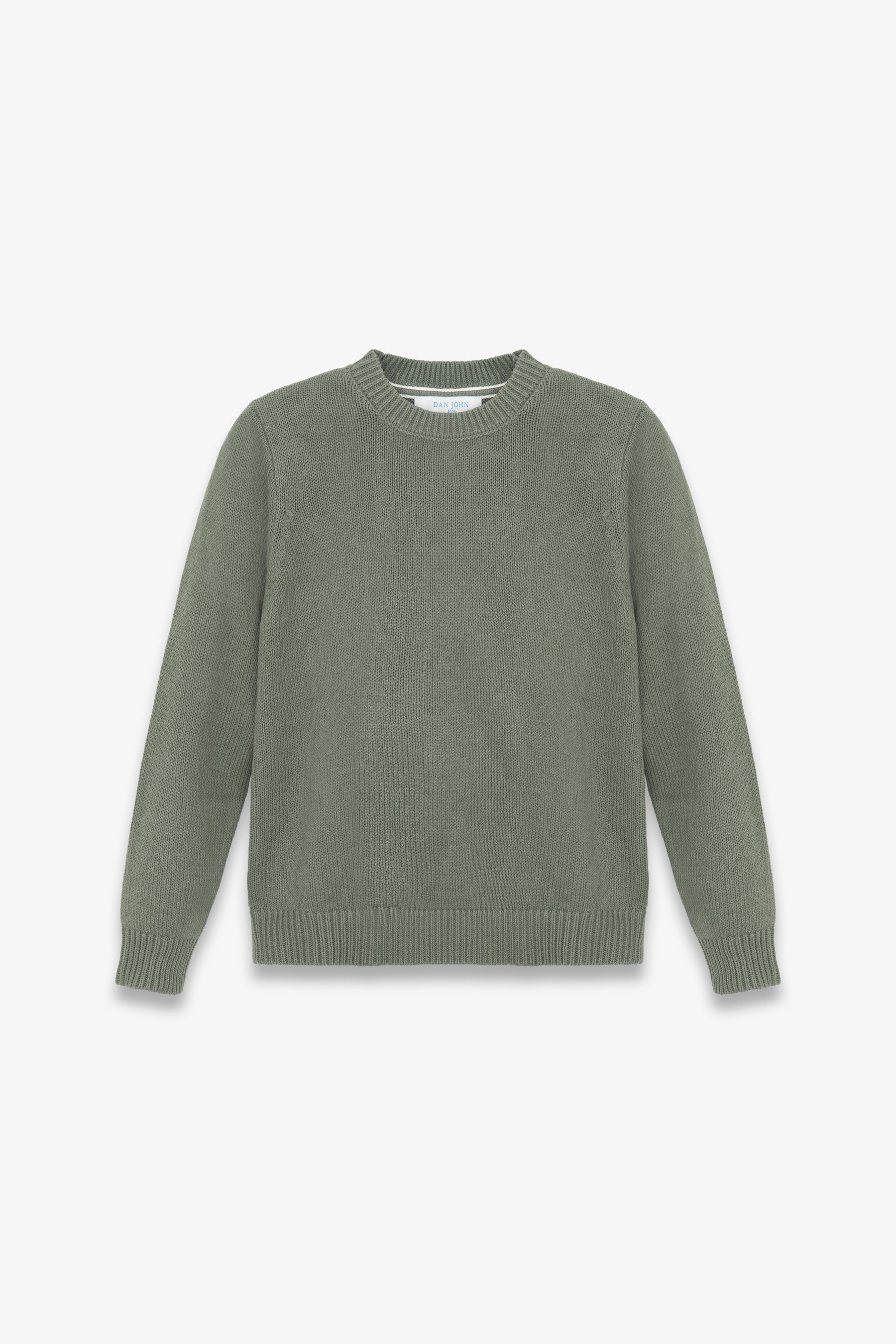 Jersey de cuello redondo sin relieve verde Kids