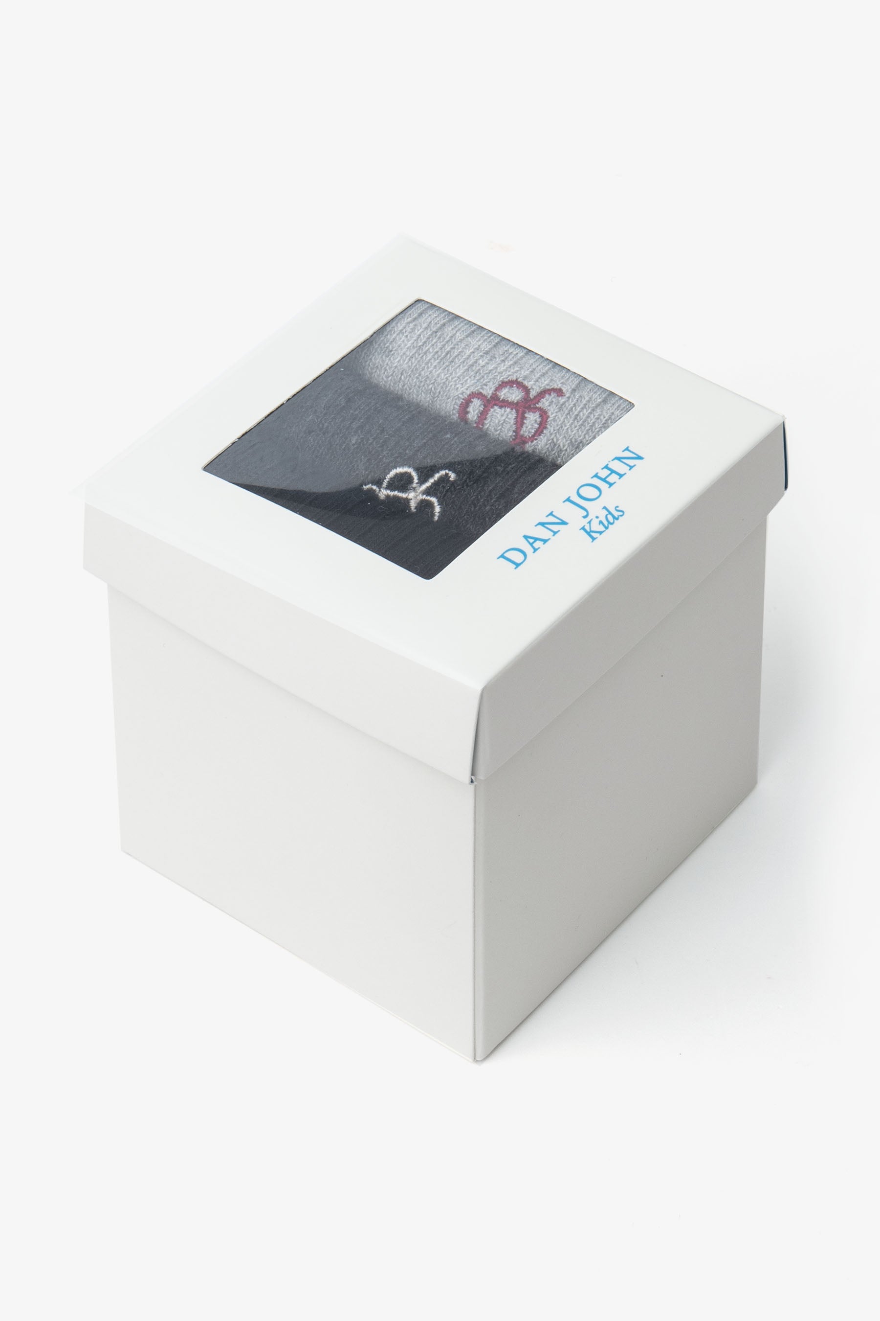 Pack de 3 calcetines largos de canalé gris claro Kids