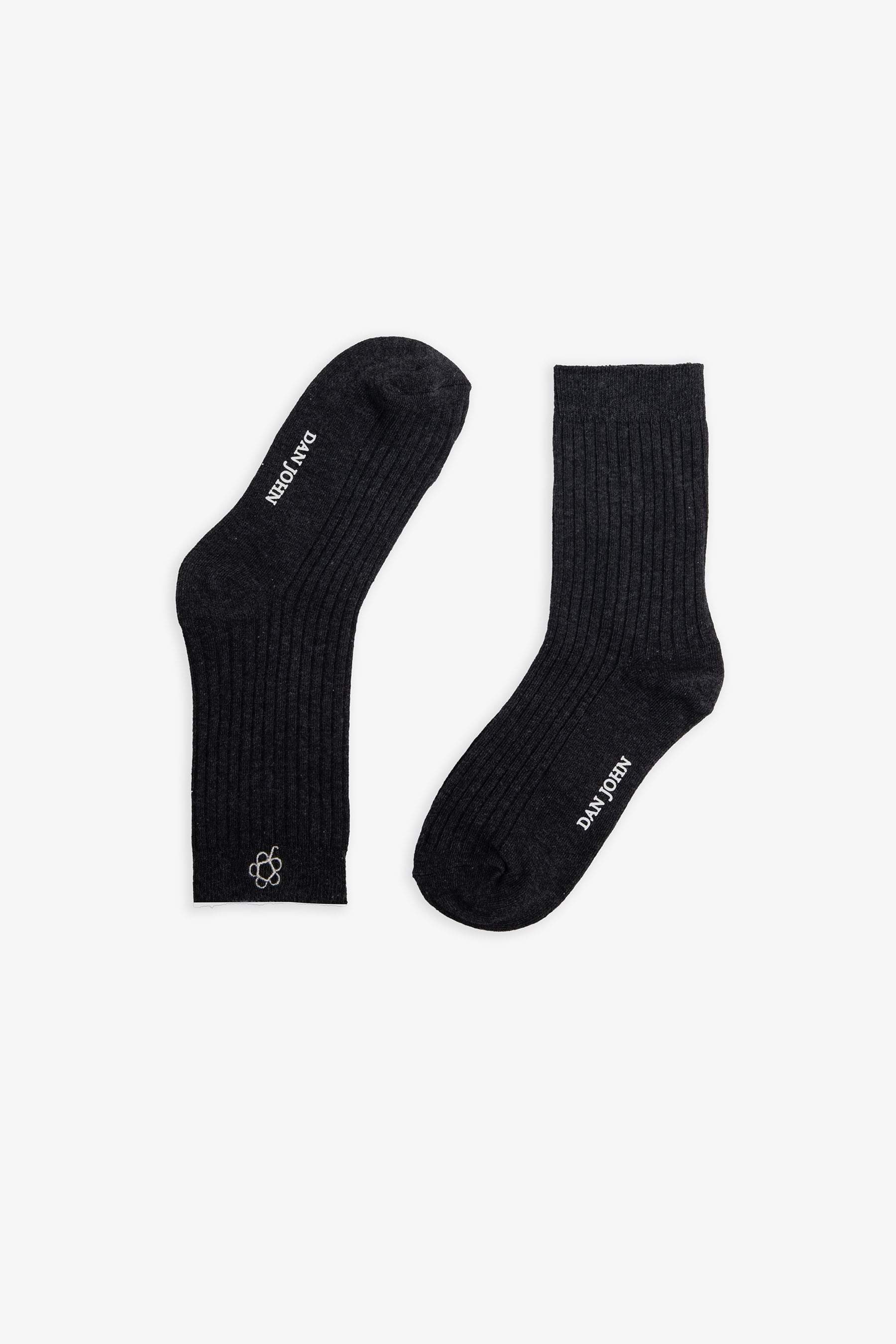 Pack de 3 calcetines largos de canalé gris claro Kids