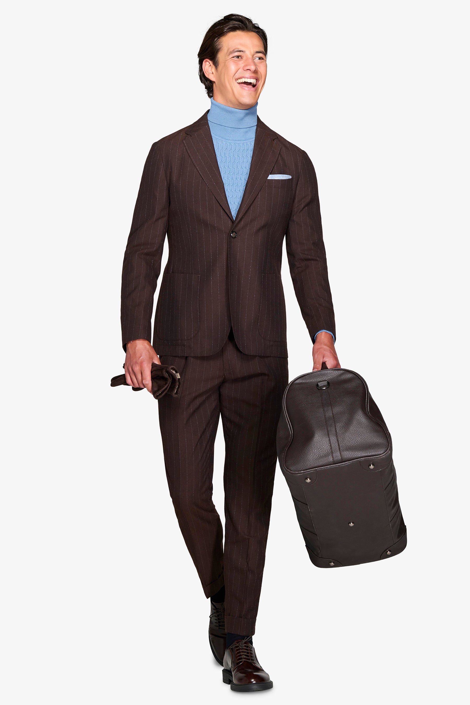 Abito gessato "Royal Mile" misto lana-Dan John