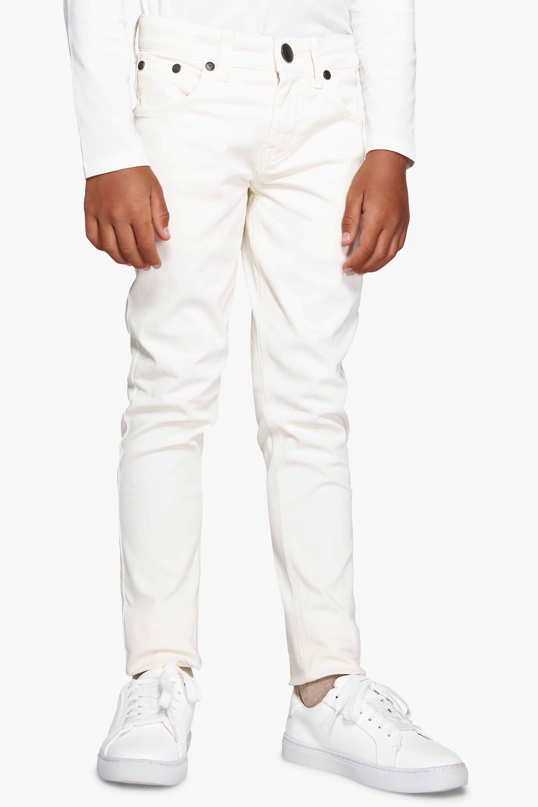 Pantalón de cinco bolsillos blanco roto Kids