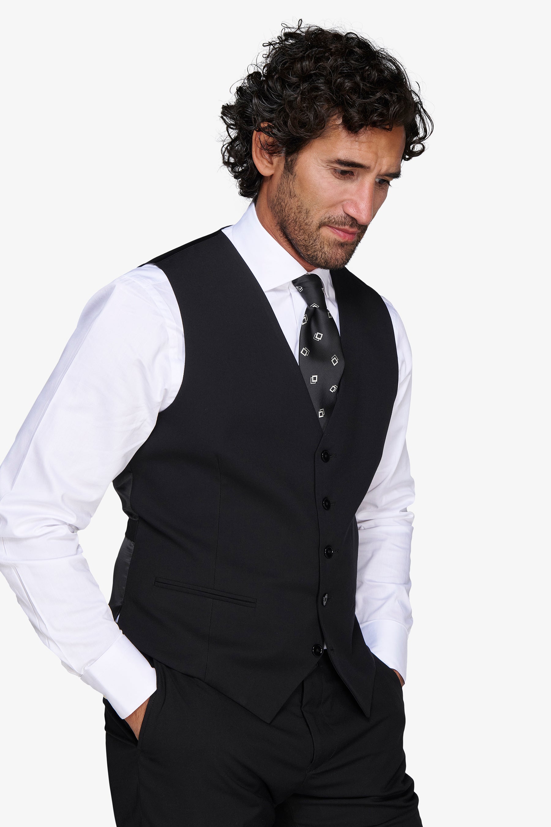 Chaleco negro clásico