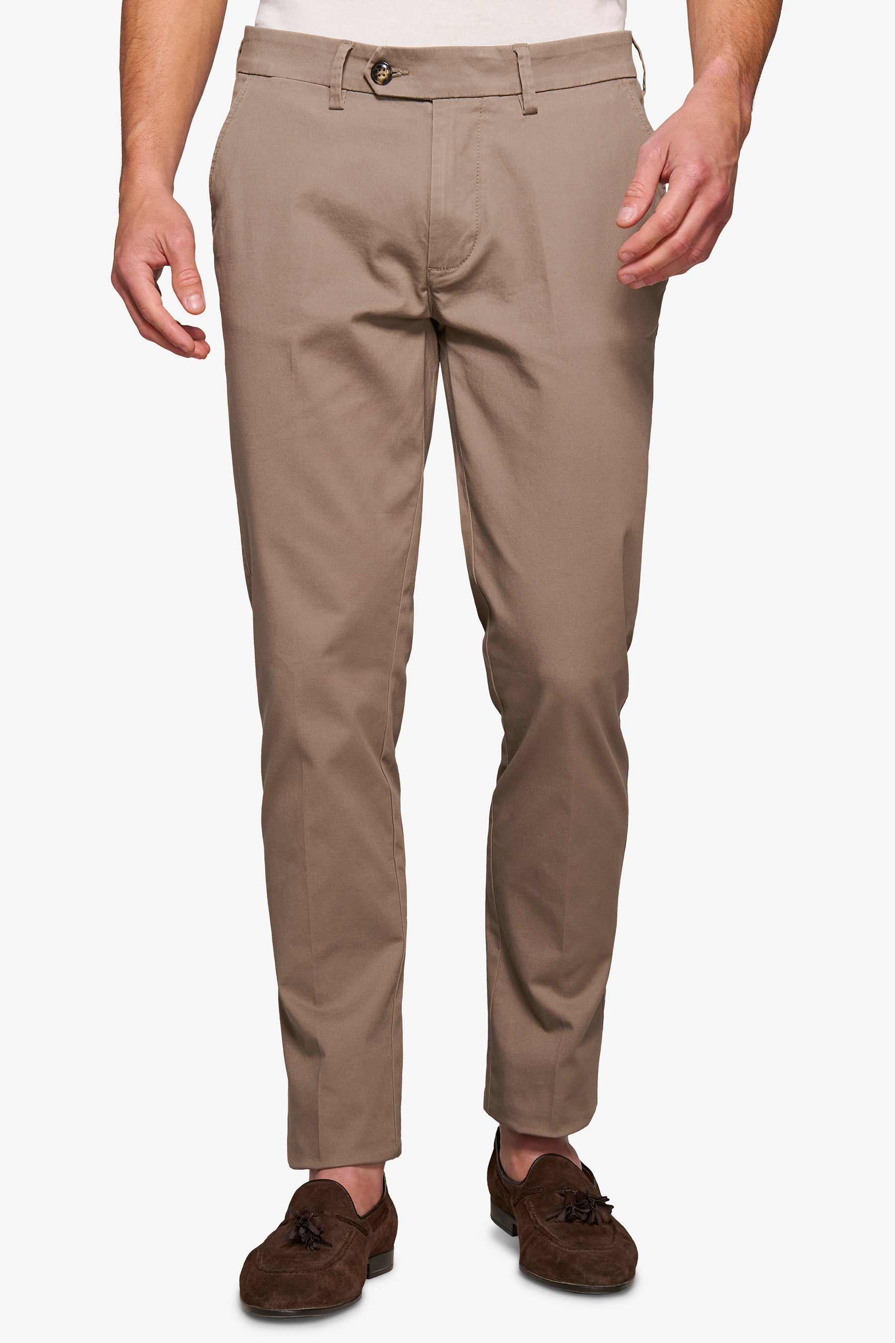 Pantaloni chino tortora-Dan John